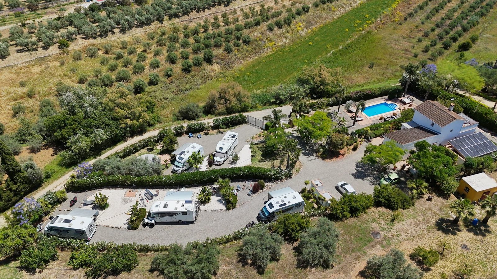 Los Chozones aerial view